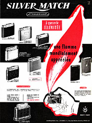 Publicit Silver Match 1959