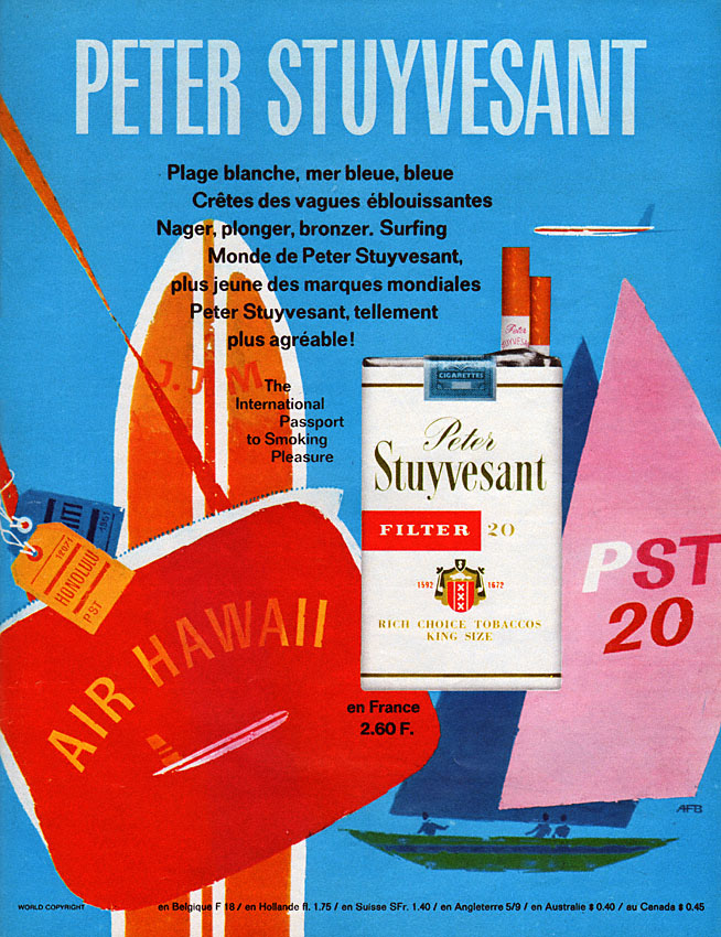 Publicité PeterStuyvesant 1969
