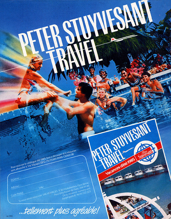 Publicité PeterStuyvesant 1985