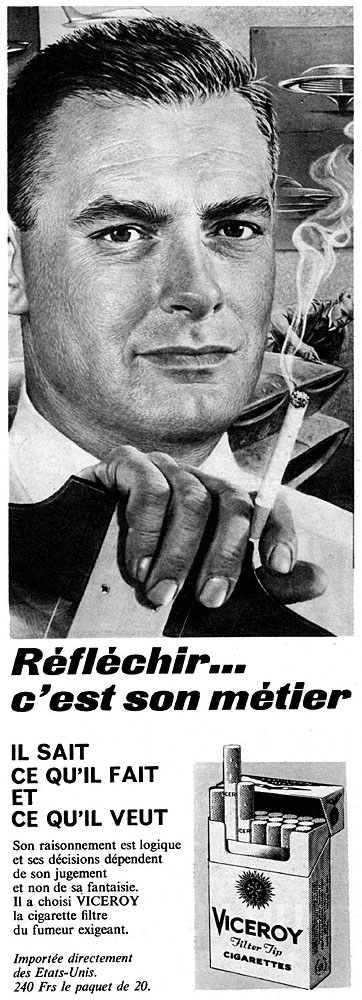 Publicité Viceroy 1959