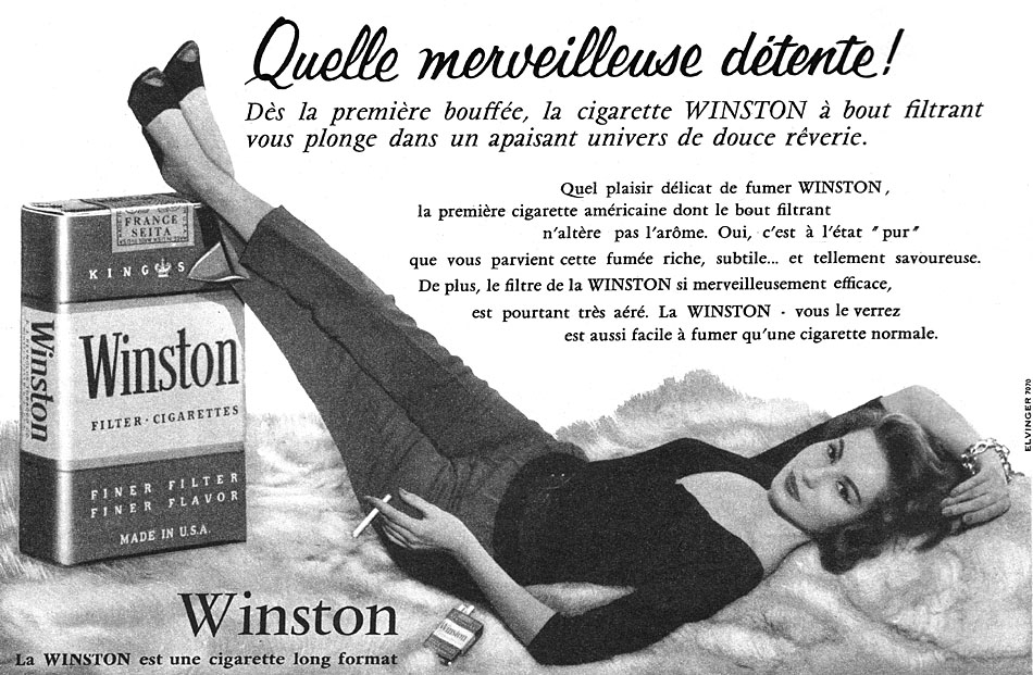 Publicité Winston 1956
