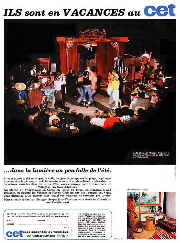 Publicité Cet 1967