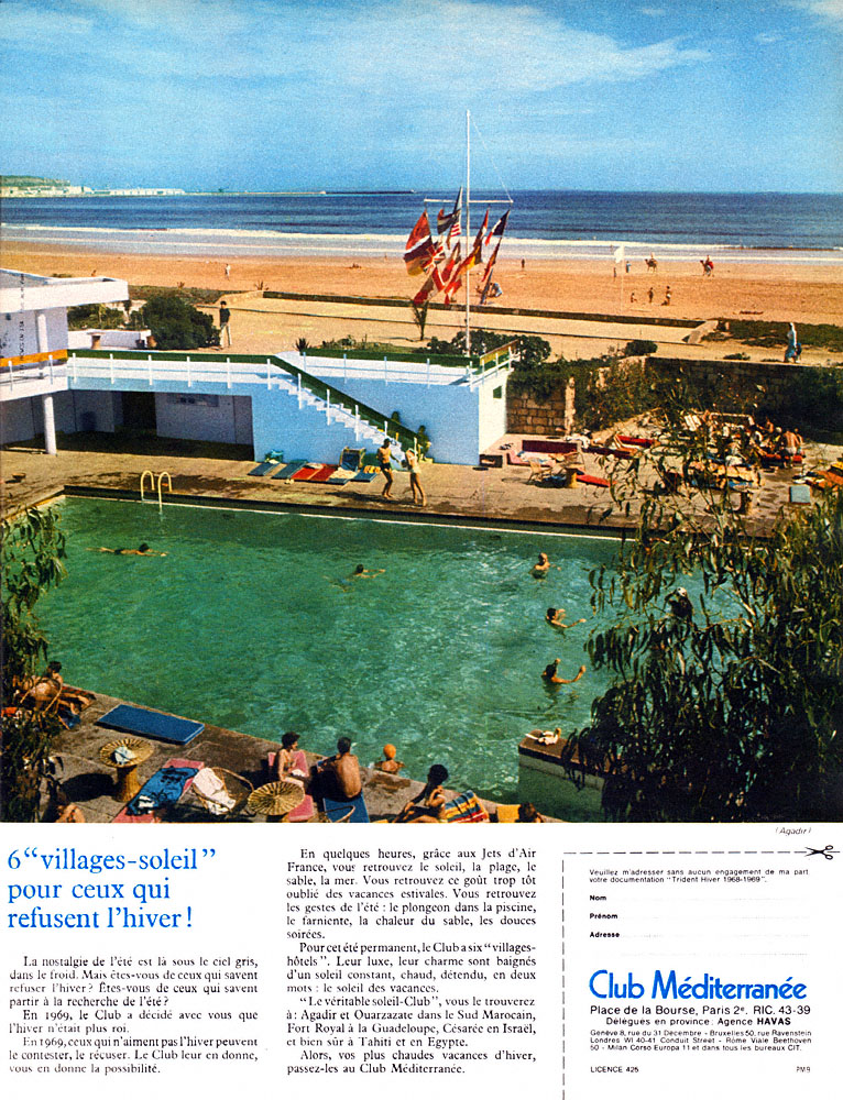 Publicit� Club M�diterrann�e 1969