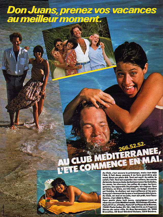 Publicité Club Mditerranne 1978