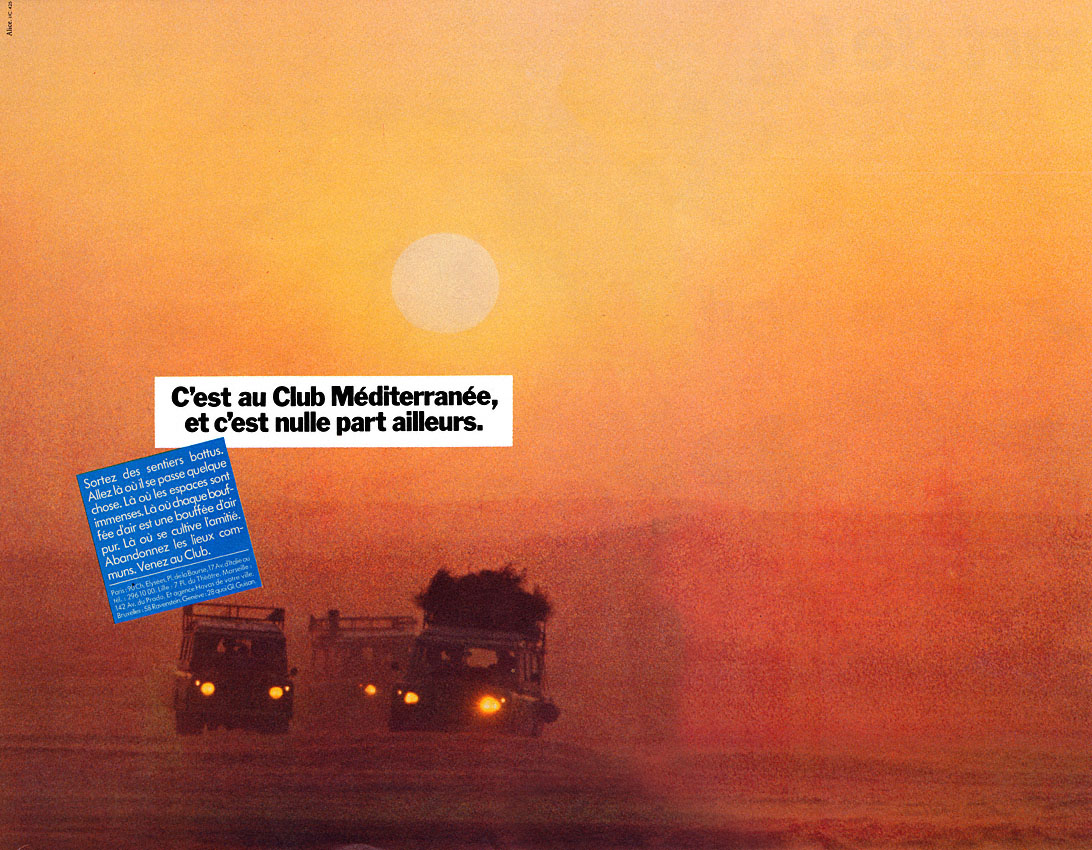 Publicité Club Mditerranne 1980