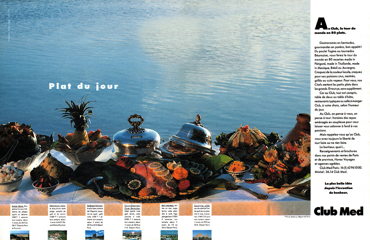 Publicité Club Mditerranne 1988