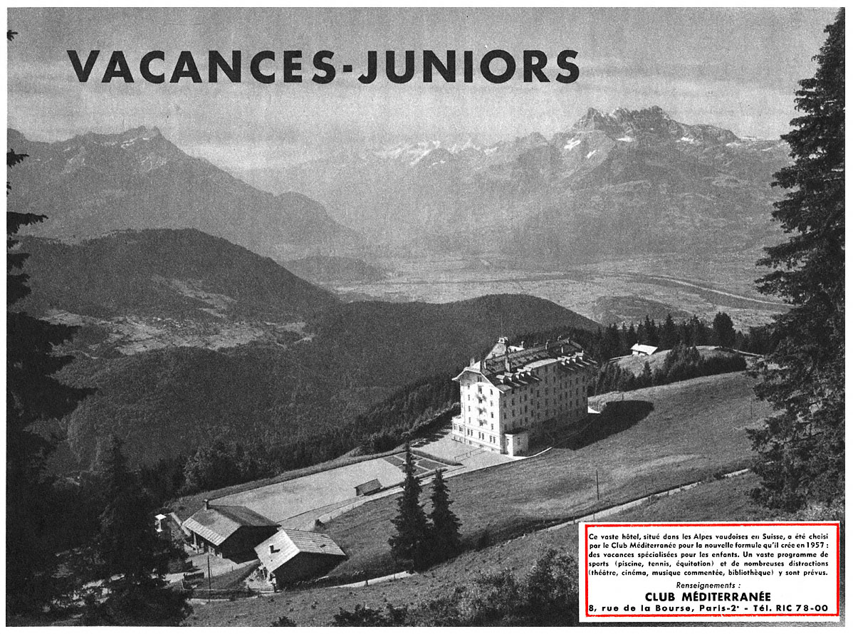 Publicité Club Mditerranne 1957