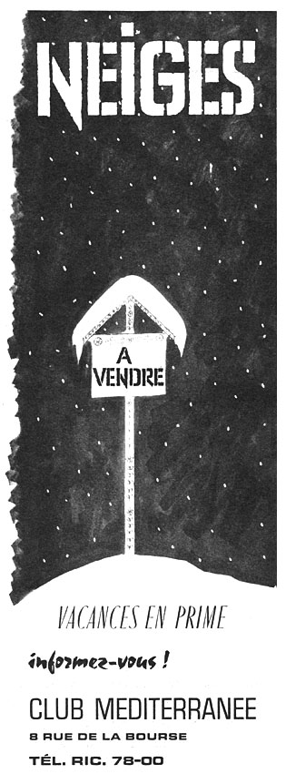 Publicité Club Mditerranne 1960