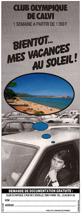 Publicité Club Olympique 1989