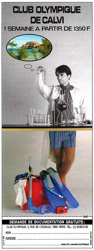 Publicité Club Olympique 1990