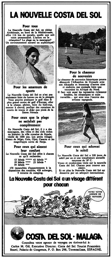 Publicité Espagne 1976