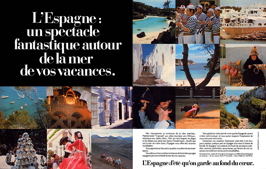 Publicité Espagne 1980