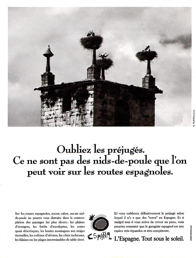Publicité Espagne 1990
