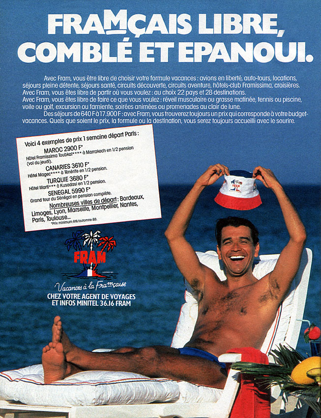 Publicité Fram 1988