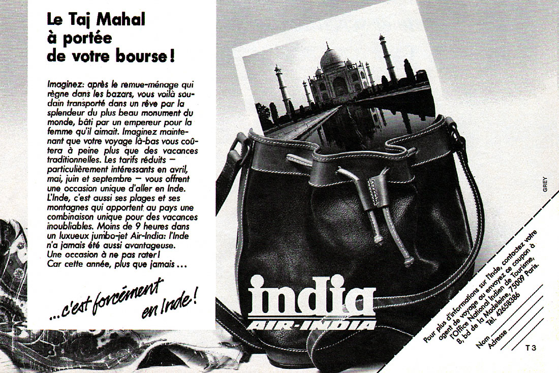 Publicité Inde 1988