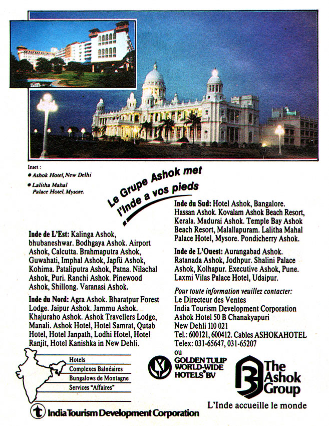 Publicité Inde 1989