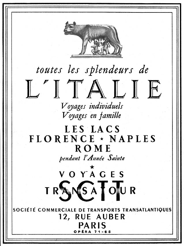 Publicité Italie 1950