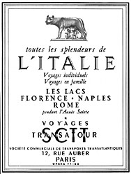 Publicit Italie 1950