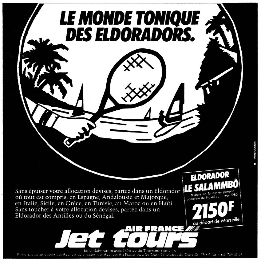 Publicité Jet Tours 1983