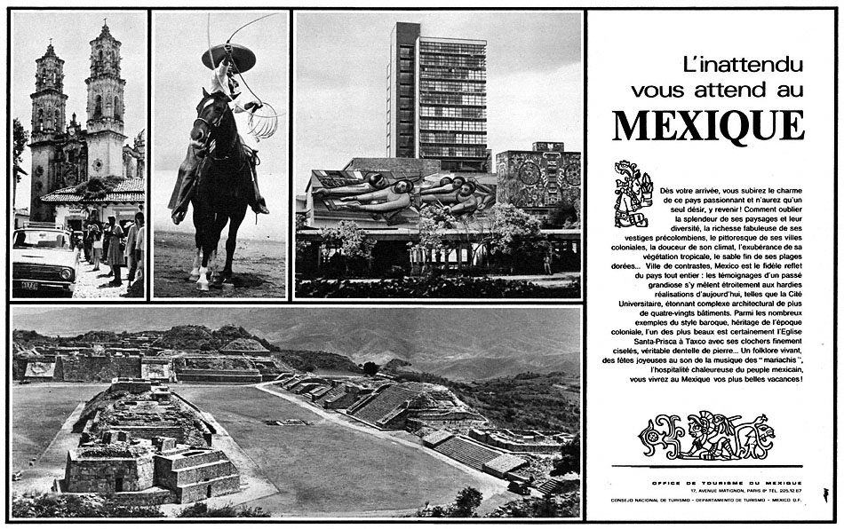 Publicité Mexique 1970