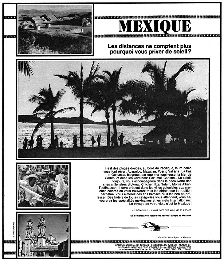 Publicité Mexique 1975