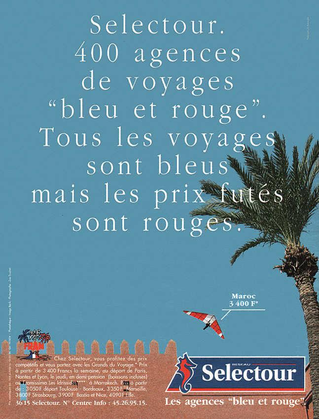 Publicité Selectour 1994