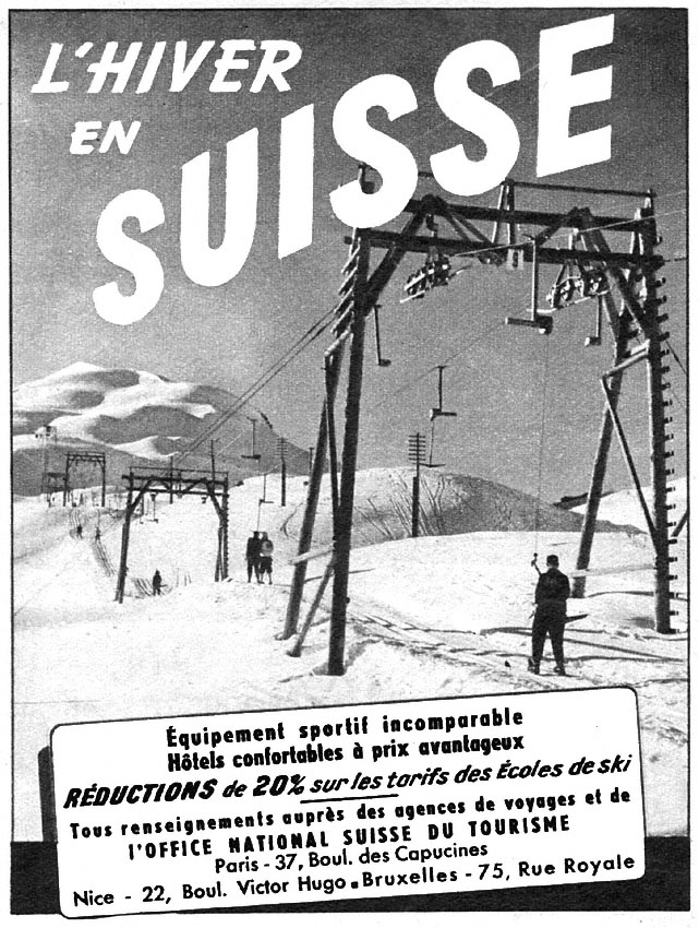 Publicité Suisse 1952