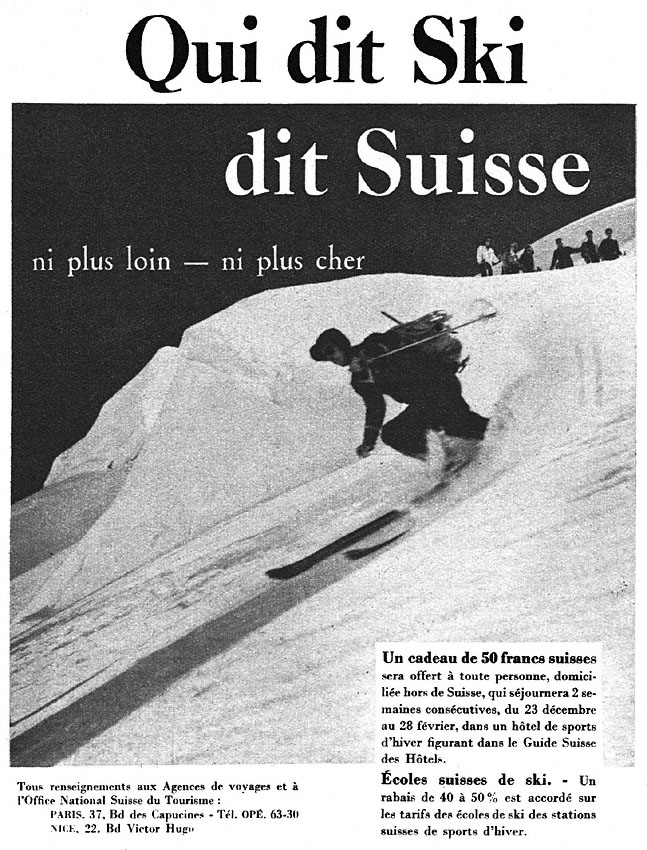 Publicité Suisse 1951