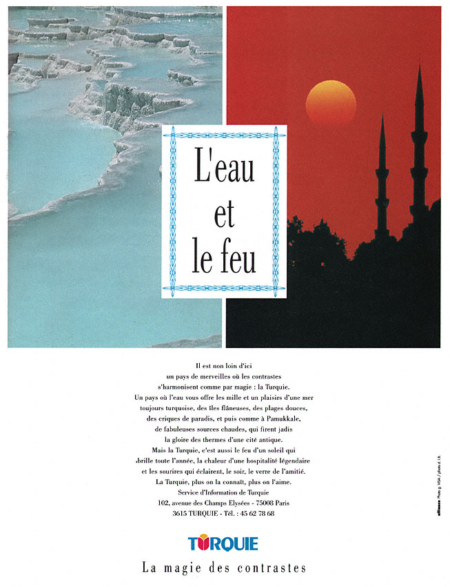 Publicité Turquie 1995