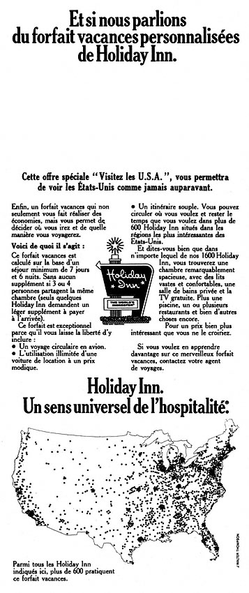 Publicité Usa 1974