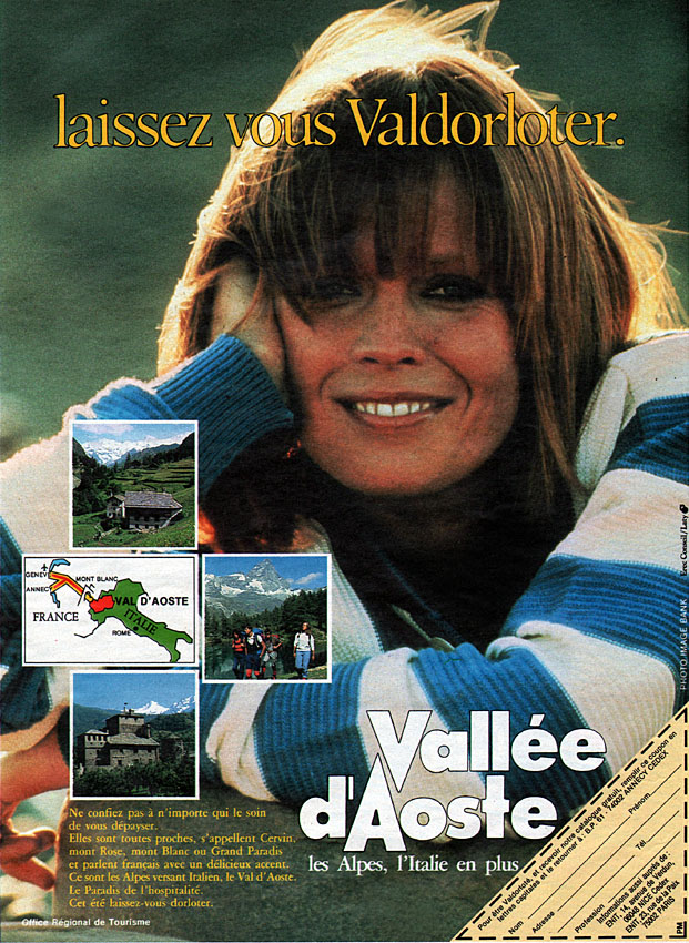 Publicité Val Aoste 1986