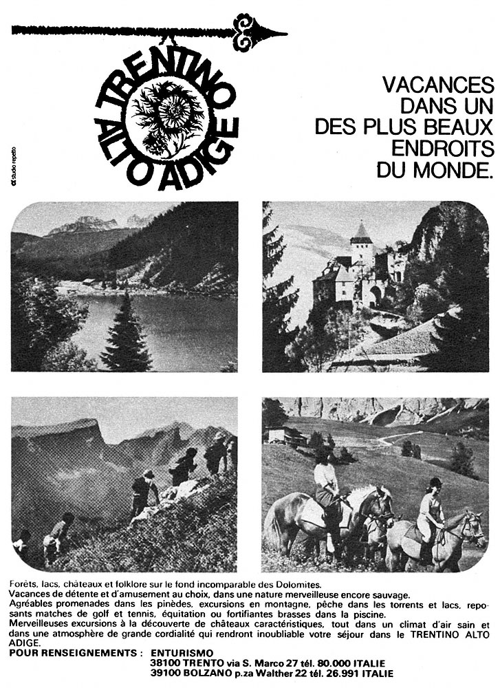 Publicit� Divers 1969