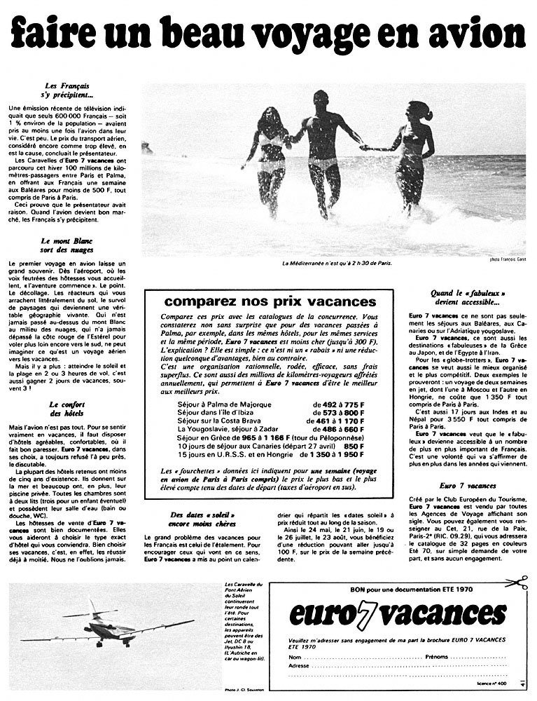 Publicit� Divers 1970