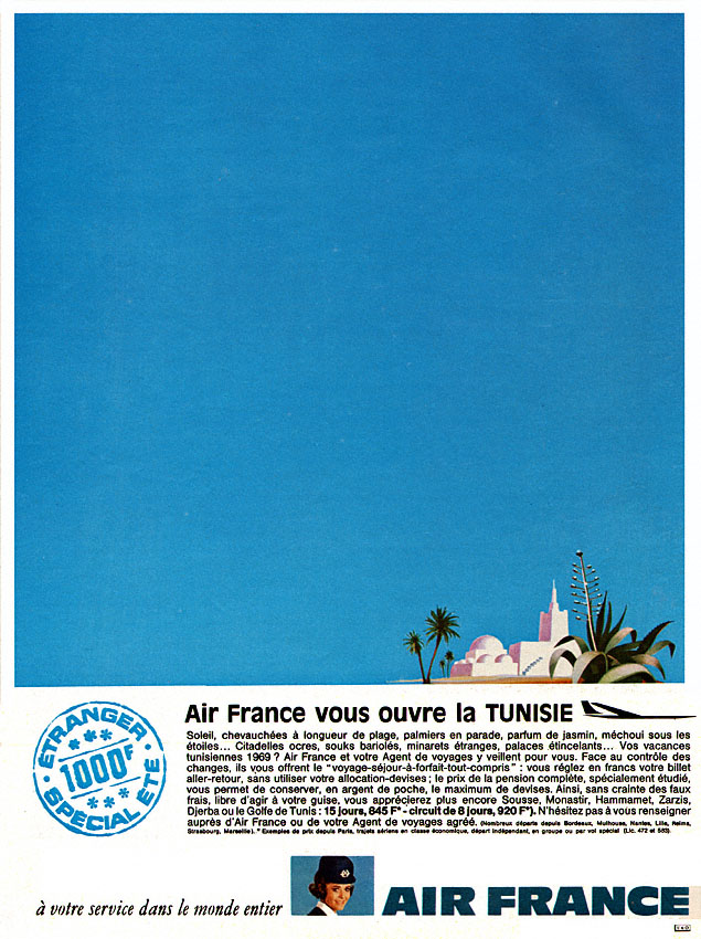 Publicité Air France 1969