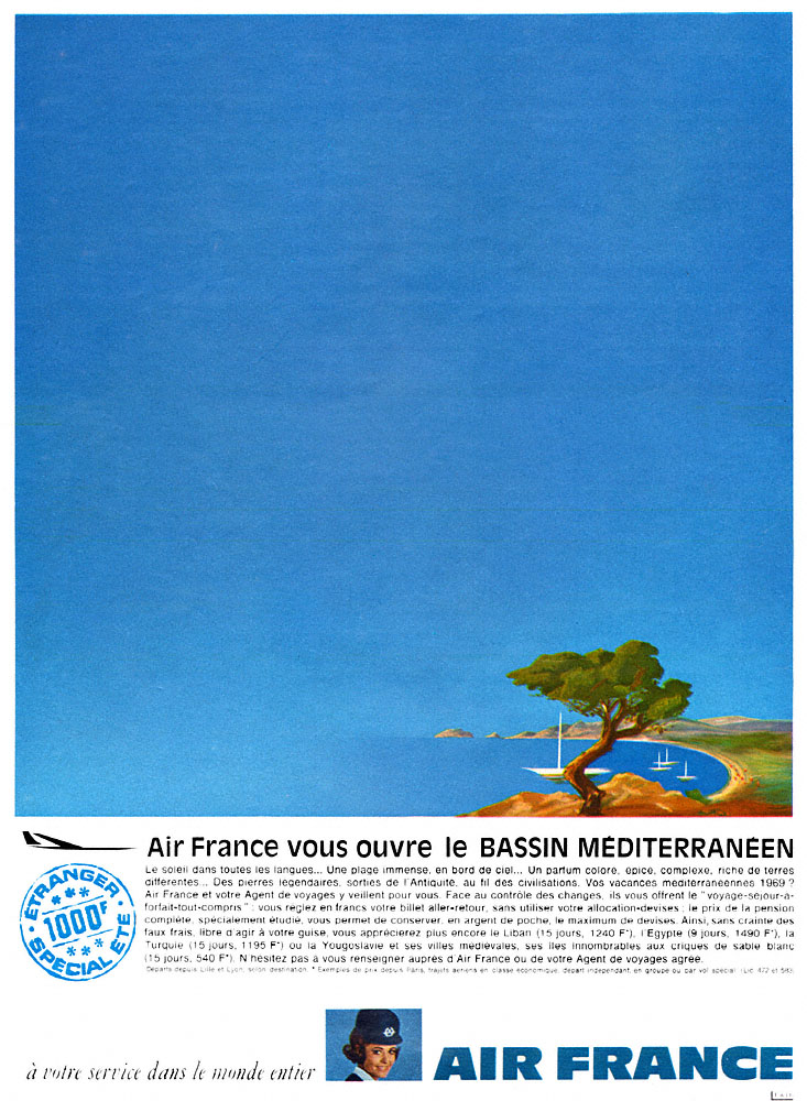 Publicit� Air France 1969