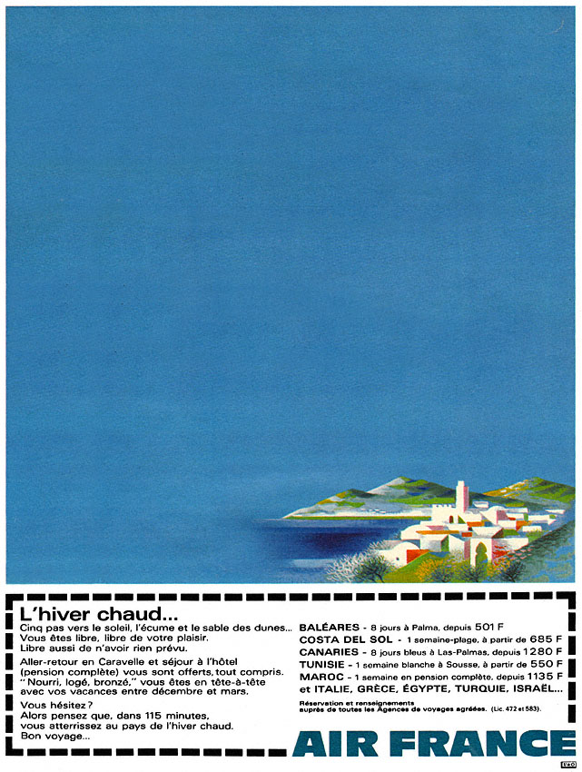 Publicité Air France 1969