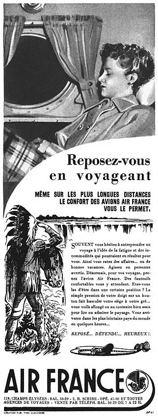 Publicité Air France 1949