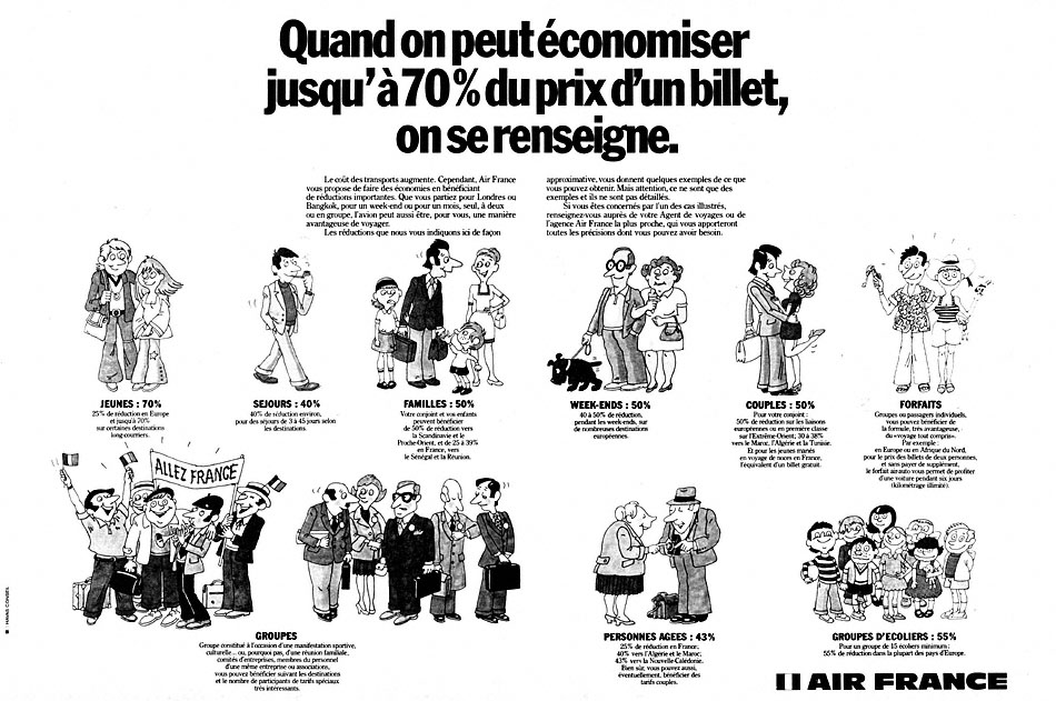 Publicité Air France 1974