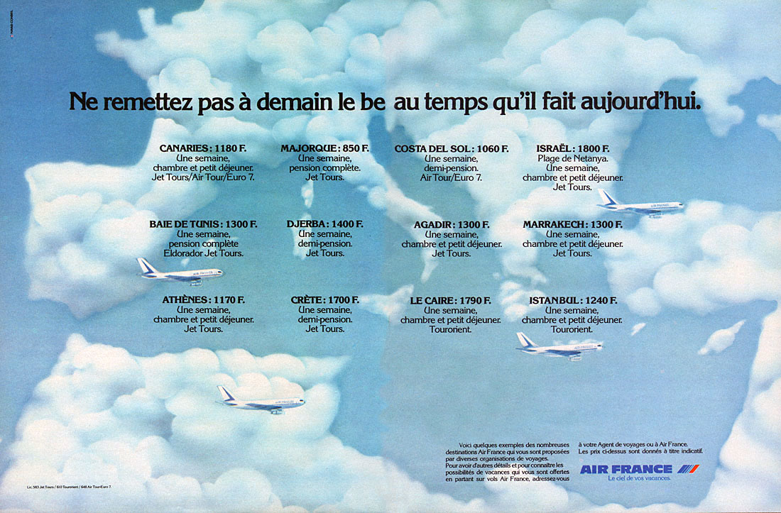 Publicité Air France 1977