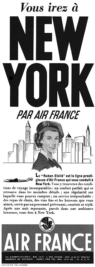 Publicité Air France 1949