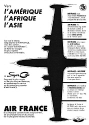 Publicit Air France 1955