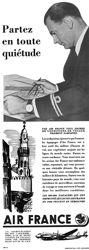 Publicité Air France 1949