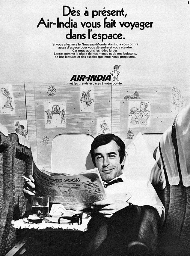 Publicité Air India 1970