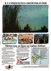 Publicit Air India 1989