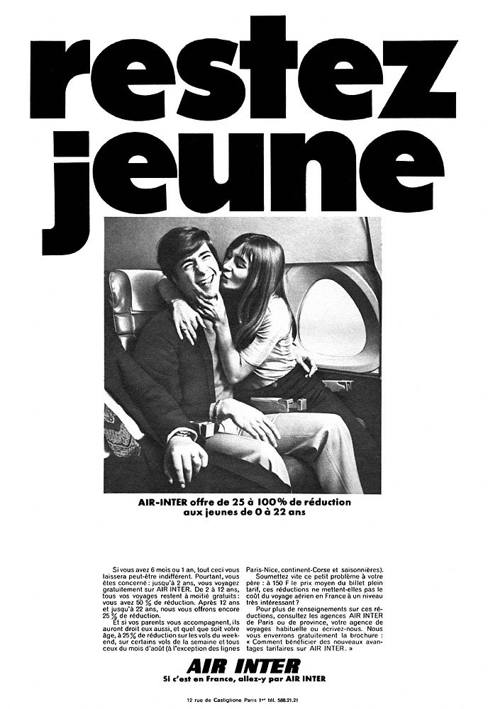 Publicit� Air Inter 1969
