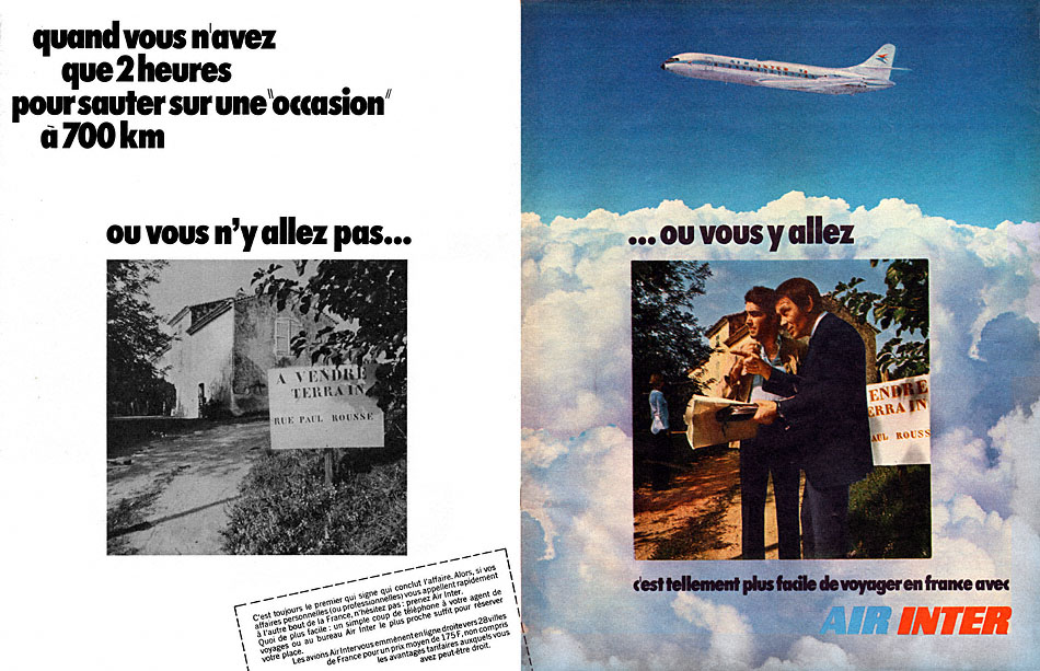 Publicité Air Inter 1972