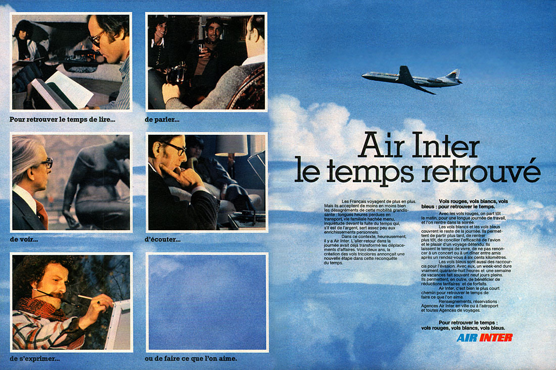 Publicité Air Inter 1977