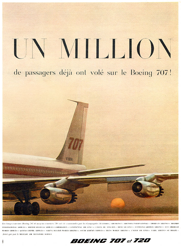 Publicité Boeing 1959