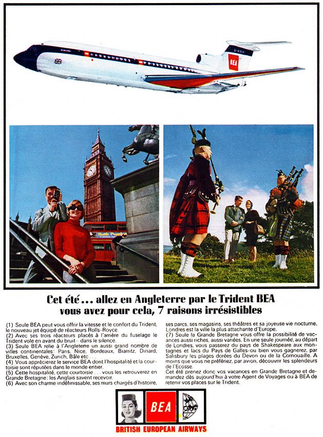 Publicité Bea 1966