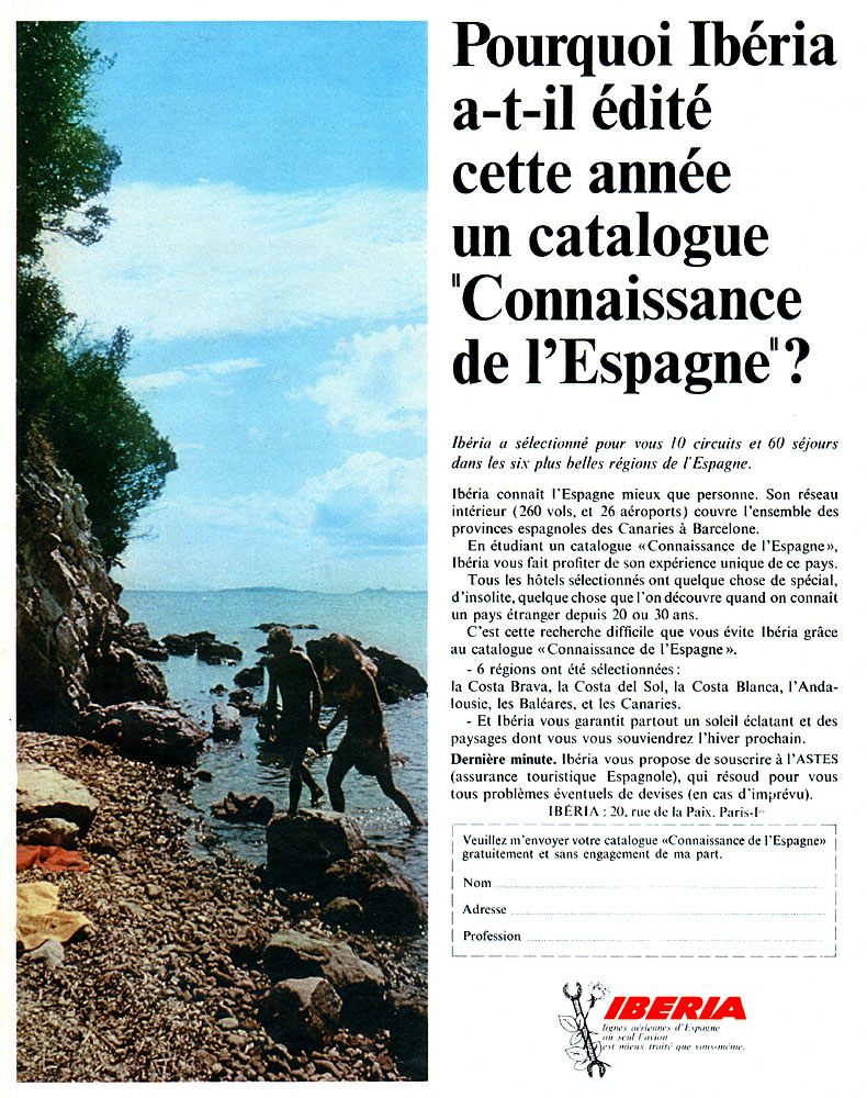 Publicit� Iberia 1969